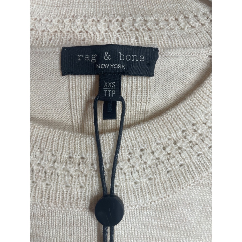 Rag & Bone Loren Long Belted Dress Ivory Wool Blend‎ Knit XXS - Picture 2 of 13